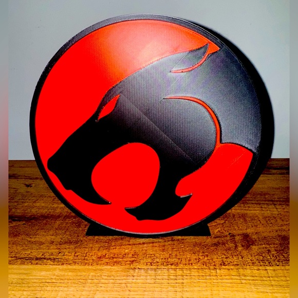 Thundercats Logo 3D Sign W/ Stand Self Standing Shelf Art Display Large Lion-O - Picture 1 of 3